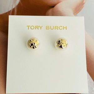 Tory Burch White Earrings
